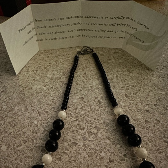 Black and White Enamel Butterfly - Picture 3 of 6